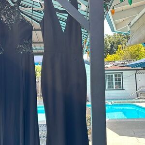 Mermaid Cut Dress Black